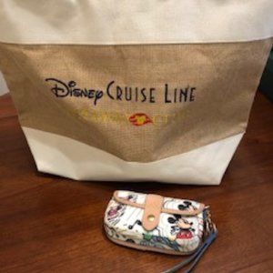 Lg Canvas Disney Tote w/ Dooney & Bourke wristlet